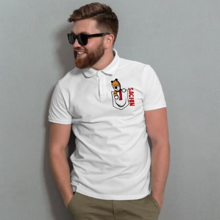 Cool Tiger Polo Customized Half Sleeve Men’s Cotton Polo T-Shirt
