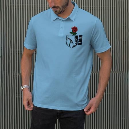 Rose Polo Customized Half Sleeve Men’s Cotton Polo T-Shirt