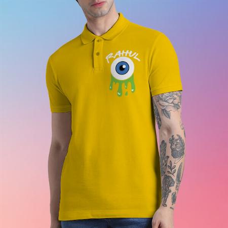 One Eye Polo Customized Half Sleeve Men’s Cotton Polo T-Shirt