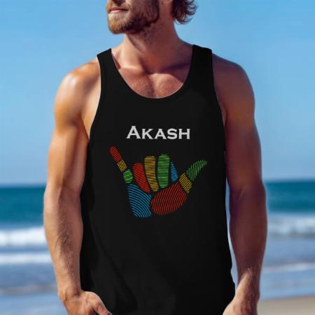 High Five Customized Tank Top Vest for Men
