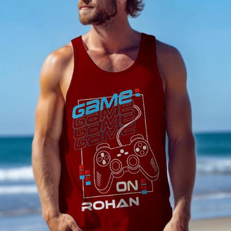 Game On Customized Tank Top Vest for Men