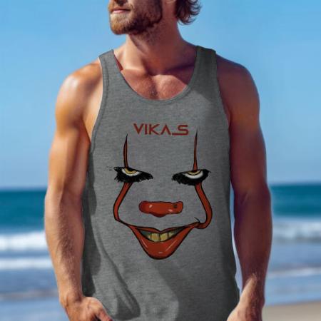 Scary Clown Customized Tank Top Vest for Men