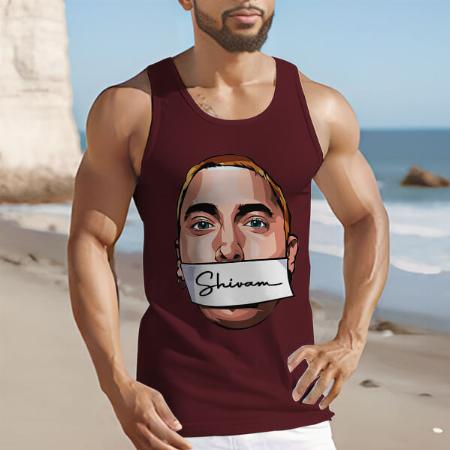My Name Is Customized Tank Top Vest for Men