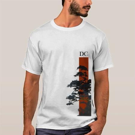 Nature Customized Printed Men's Half Sleeves Cotton T-Shirt