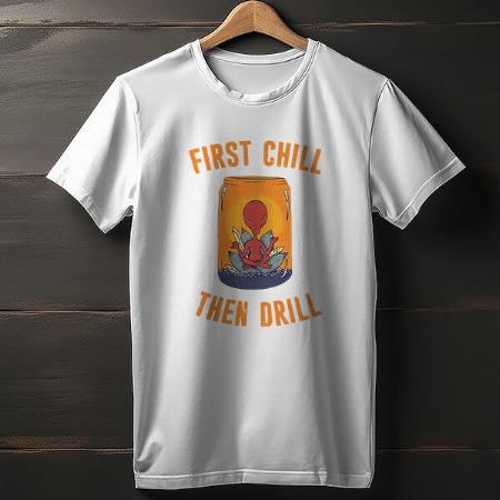 Meditating Skull Customized Printed Men's Half Sleeves Cotton T-Shirt