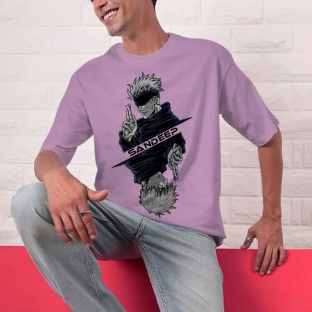 Silent Assassin Oversized Hip Hop Customized Printed Men's Half Sleeves Cotton T-Shirt