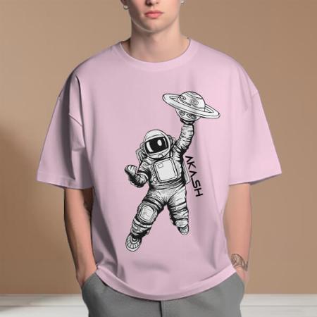 Winner Oversized Hip Hop Customized Printed Men's Half Sleeves Cotton T-Shirt