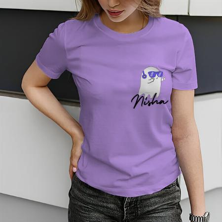 Music Lover Customized Printed Women's Half Sleeves Cotton T-Shirt