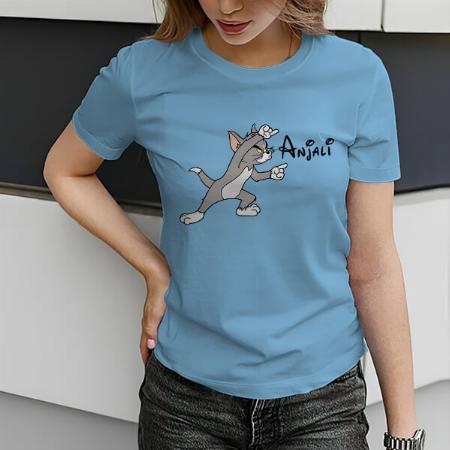 In Focus Customized Printed Women's Half Sleeves Cotton T-Shirt