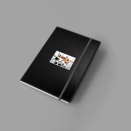 Customized Leather Notebook Diary - Black