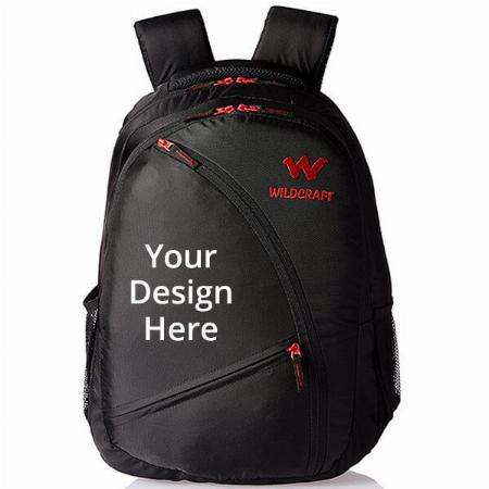 Black Customized Wildcraft Polyester 35 Ltrs Laptop Bag