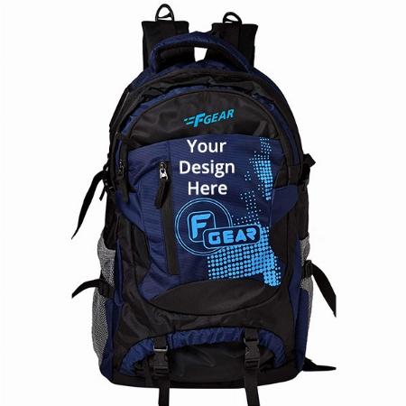Navy Blue, Black Customized F Gear Orion 46 Litres Rucksack
