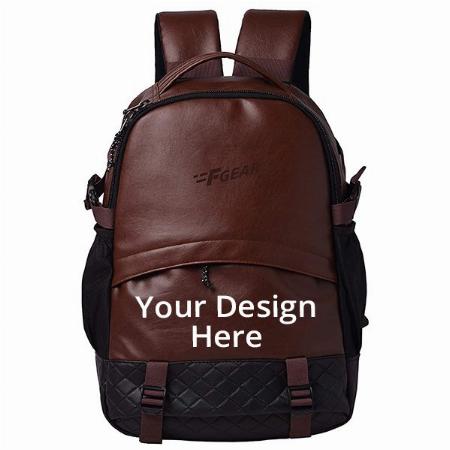 Brown Customized F Gear 27 Litres Laptop Backpack