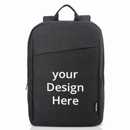 Black Customized Lenovo Casual Backpack