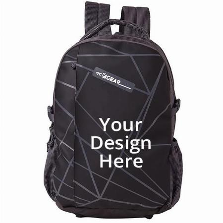 Grey Black Customized F Gear Laptop Backpack with Rain Cover 32 Liters