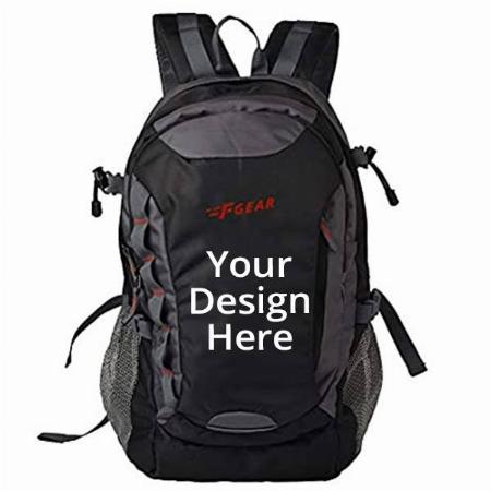 Black, Grey Customized F Gear Fortune 27 Litres Laptop Backpack