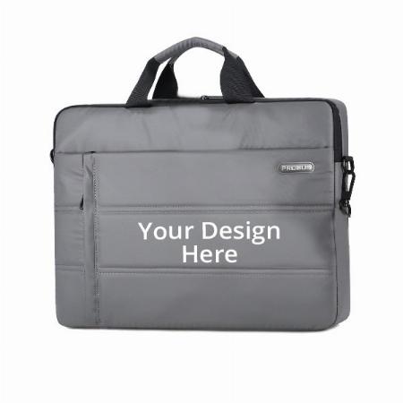 Grey Customized Traveller Business Laptop Sleeve Sling Bag with Shoulder Strap for 14/15.6 inch Laptop