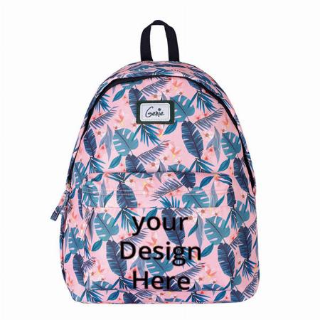 Pink Customized Casual Backpacks Stylish and Trendy College Backpacks for Girls, Water Resistant and Lightweight Mini Bags