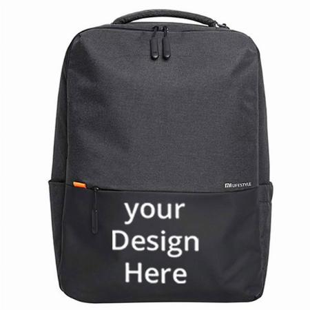 Dark Grey Customized Mi Business Casual 21L Water Resistant Laptop Backpack