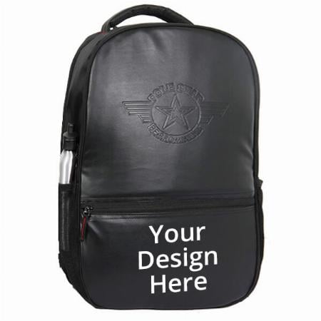 Black Customized Polestar Travel Backpack with 15.6" Laptop Compartment