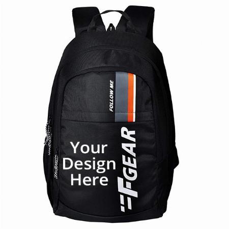 Black Customized F Gear 27 Litres Casual Backpack