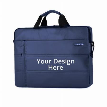 Blue Customized Traveller Business Laptop Sleeve Sling Bag with Shoulder Strap for 14/15.6 inch Laptop