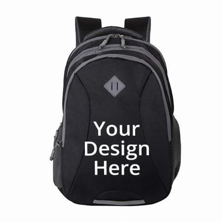 Black Customized 35 L Waterproof Laptop Backpack with Rain Cover (18 Inch)