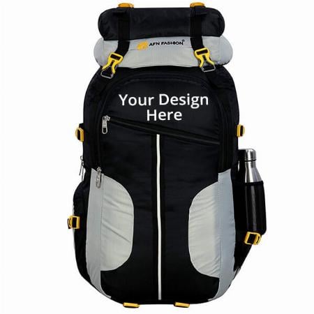 Black Customized 70L Travel Backpack