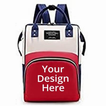 Red and White Customized Backpack