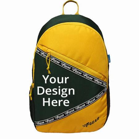 Green Yellow Customized F Gear 21 Litres Casual Backpack