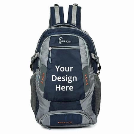 Navy Customized 55 Litres Travelling Laptop Bag/Rucksack Backpack For Luggage Travel Journey Trekking Hiking Bags For Men Women