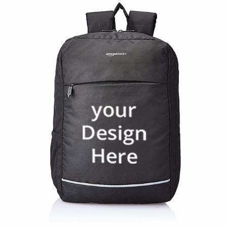 Black Customized 20 Liter Casual | Travel | College Backpack for 15.6-inch Laptop | Water Resistant Fabric