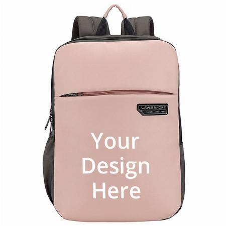 Pink Customized Lavie 20L Laptop Backpack | Men | Women | 15 inch Laptop Compatible | 3 compartments