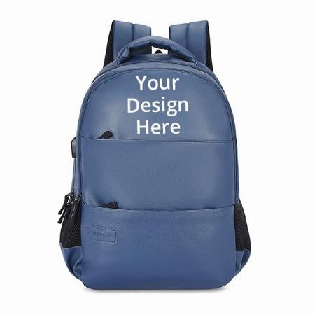 Blue Customized 28L Unisex Laptop Bag