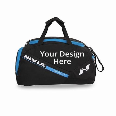 Black Customized Sports Space Gym Bag