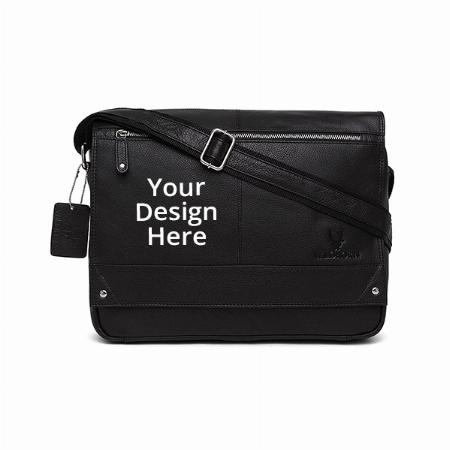Black Customized WildHorn Laptop Messenger Bag