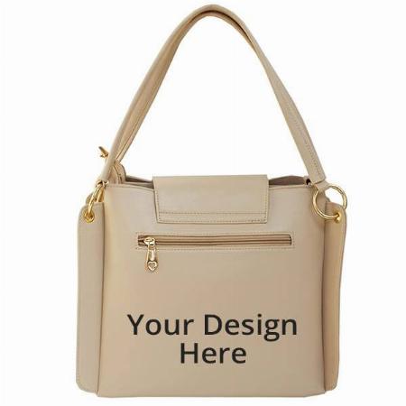Cream Customized Women's Handbag