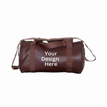Brown Customized Gym Bag, Protein Shaker and Gym Glove with Wrist Support Combo