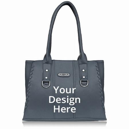Grey Customized Women Handbag