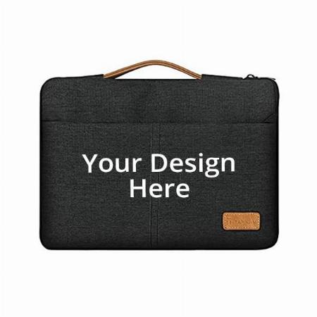 Dark Grey Customized 13.3 Inch Laptop Sleeve, Water Resistant, Shockproof Bag Case Cover with Handle