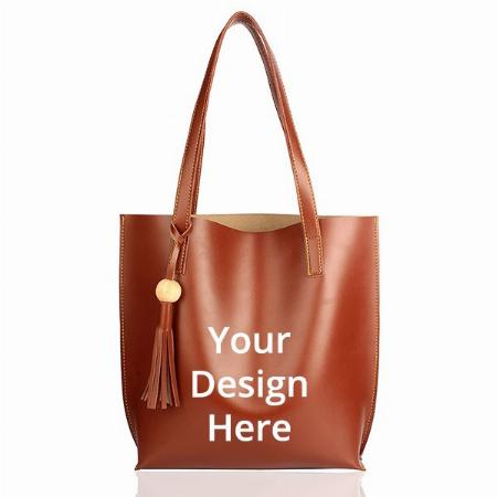 Tan Customized Women's Tote Bag