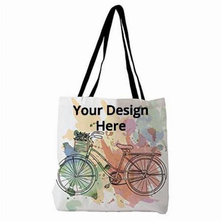 Multicolored Customized Women's Canvas Tote Bag