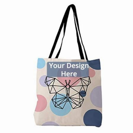 Multicoloured Customized Canvas Tote Bag