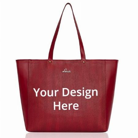 Red Customized Lavie Extra Large Women’s Tote Bag