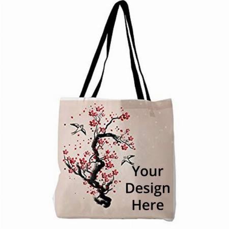Pink Customized Canvas Tote Bag