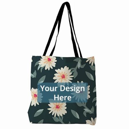 Floral Customized Canvas Tote Bag