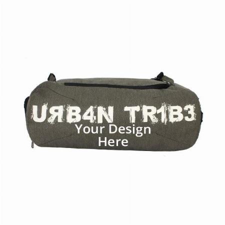 Olive Green Customized Urban Tribe 23 Litres Sports Gym Duffel Bag with Separate Shoe Compartment
