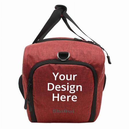 Red Customized Shibui 36L Water Resistant Gym/Duffle Bag for Sports, Hiking, Trekking with Shoe Compartment (Dimensions- 20 x 9 x 9.5 inch, Capacity - 45 Litres)