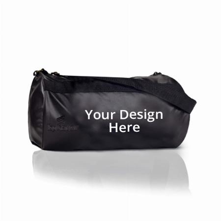 Black Customized TopGator Leatherette Gym Sports Duffle Bag (Dimensions - 44cm x 24cm x 24cm, Capacity - 26 L)