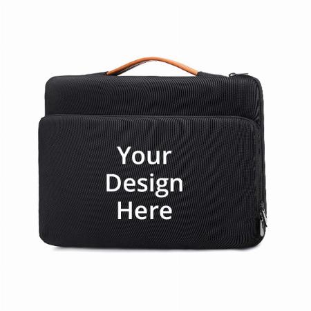 Black Customized Compatible Laptop Sleeve Hand Bag (For 15", 15.4", 15.6" MacBook Pro)